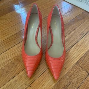 Coach Teddie Pumps - coral